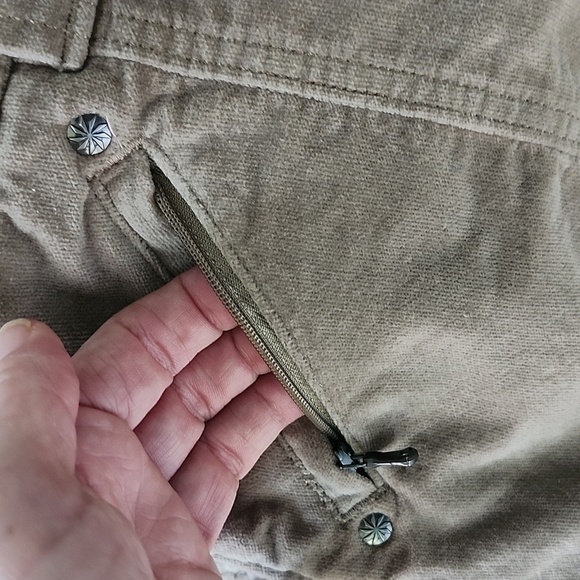 Athleta soft brown cordroy mini skirt short skirt zip up size 4 - Picture 5 of 10